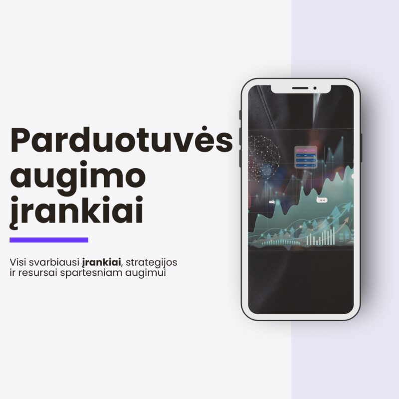 Elektroninės parduotuvės augimo įrankių rinkinys