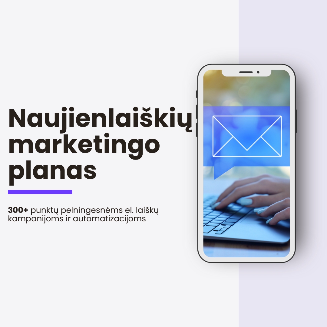 Naujienlaiškių marketingo planas el. parduotuvei