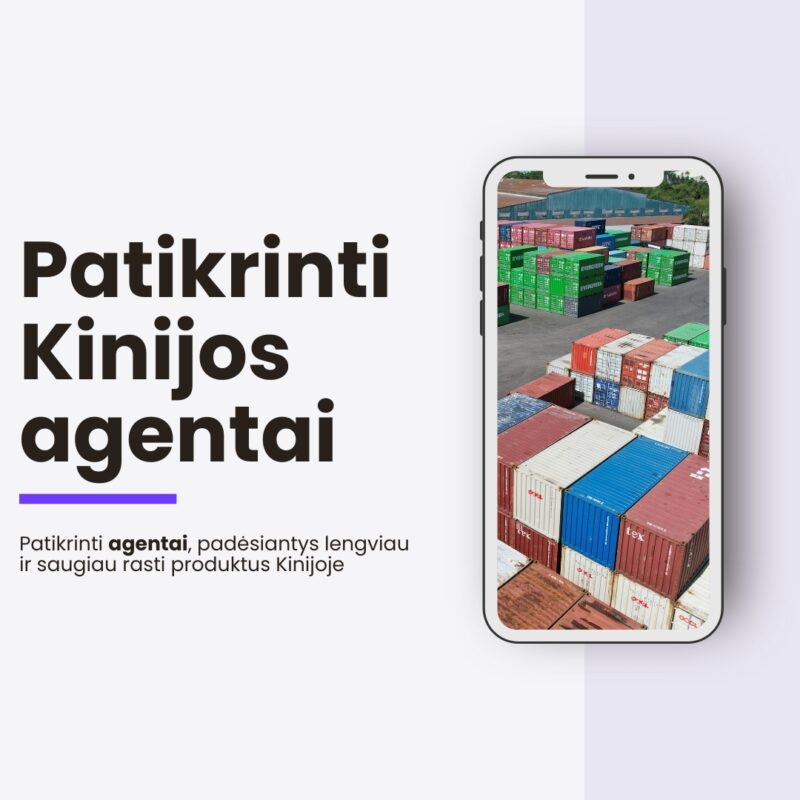 Patikrintų Kinijos tiekimo agentų sąrašas